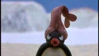 Pingu spelar Fisk Tennis